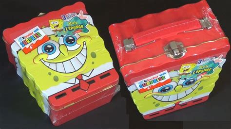 kinder surprise spongebob lunch box metal|krusty krab lunch box.